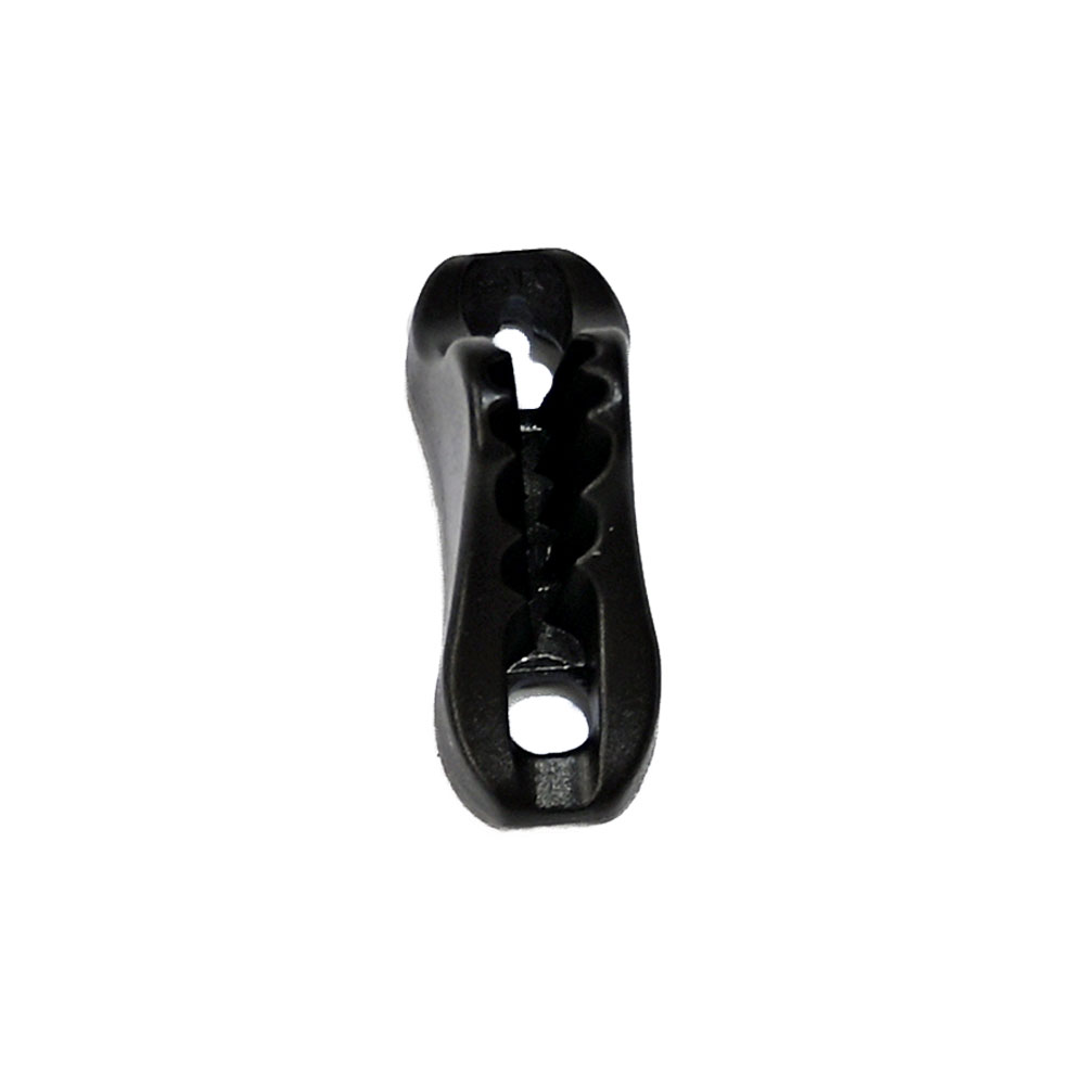 Cord tensioner made of POM for cords with a diameter of 2-5 mm.