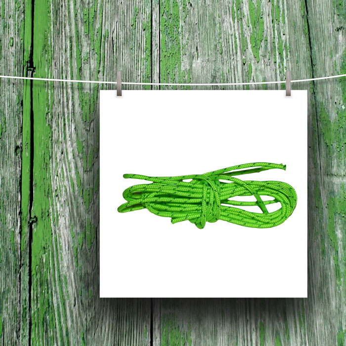 Polyester cord, Ø 2 mm, 16 strands, breaking strength 150 kg.