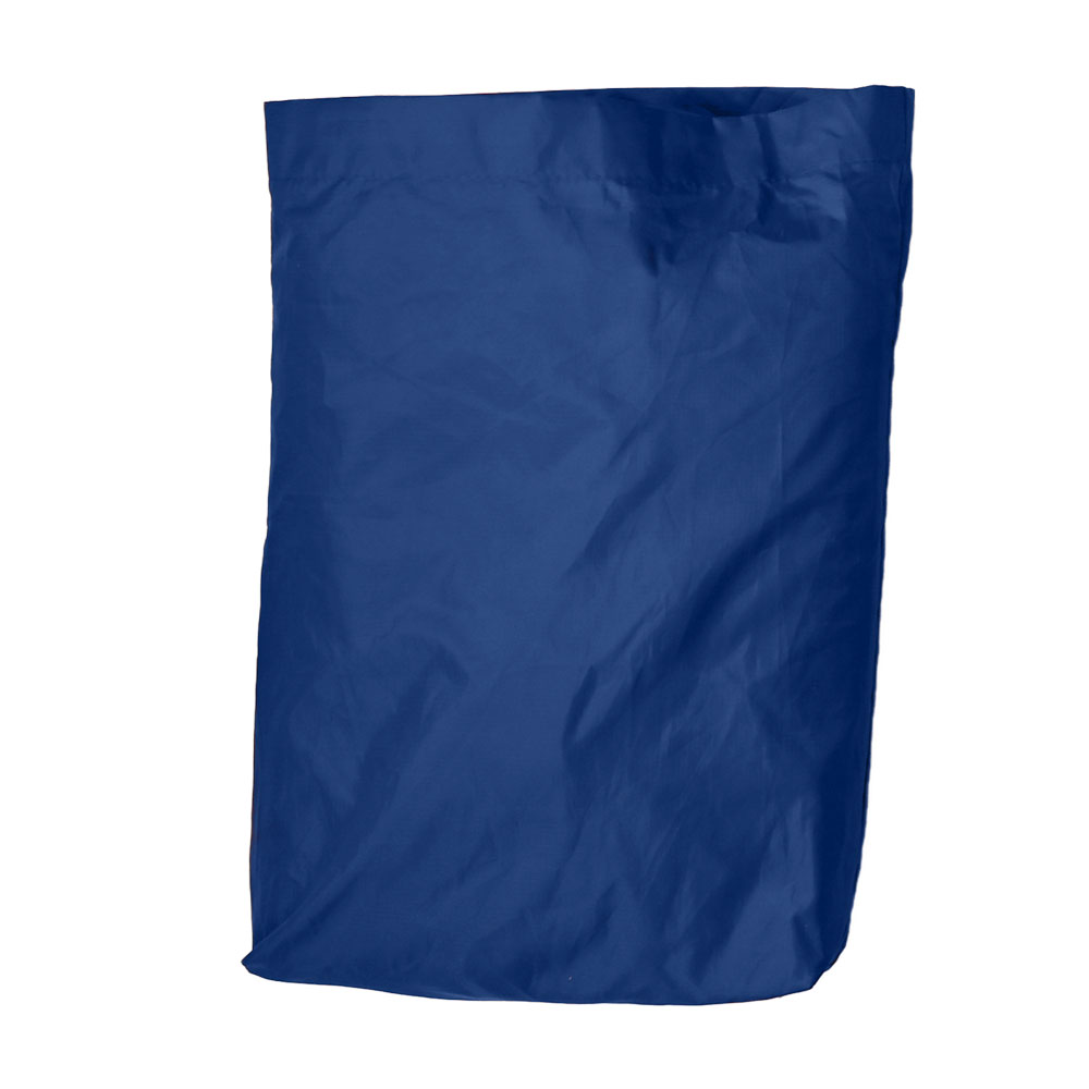 Beach sun sail shelter Velabog Breeze in the accompanying bag. Color nightblue.