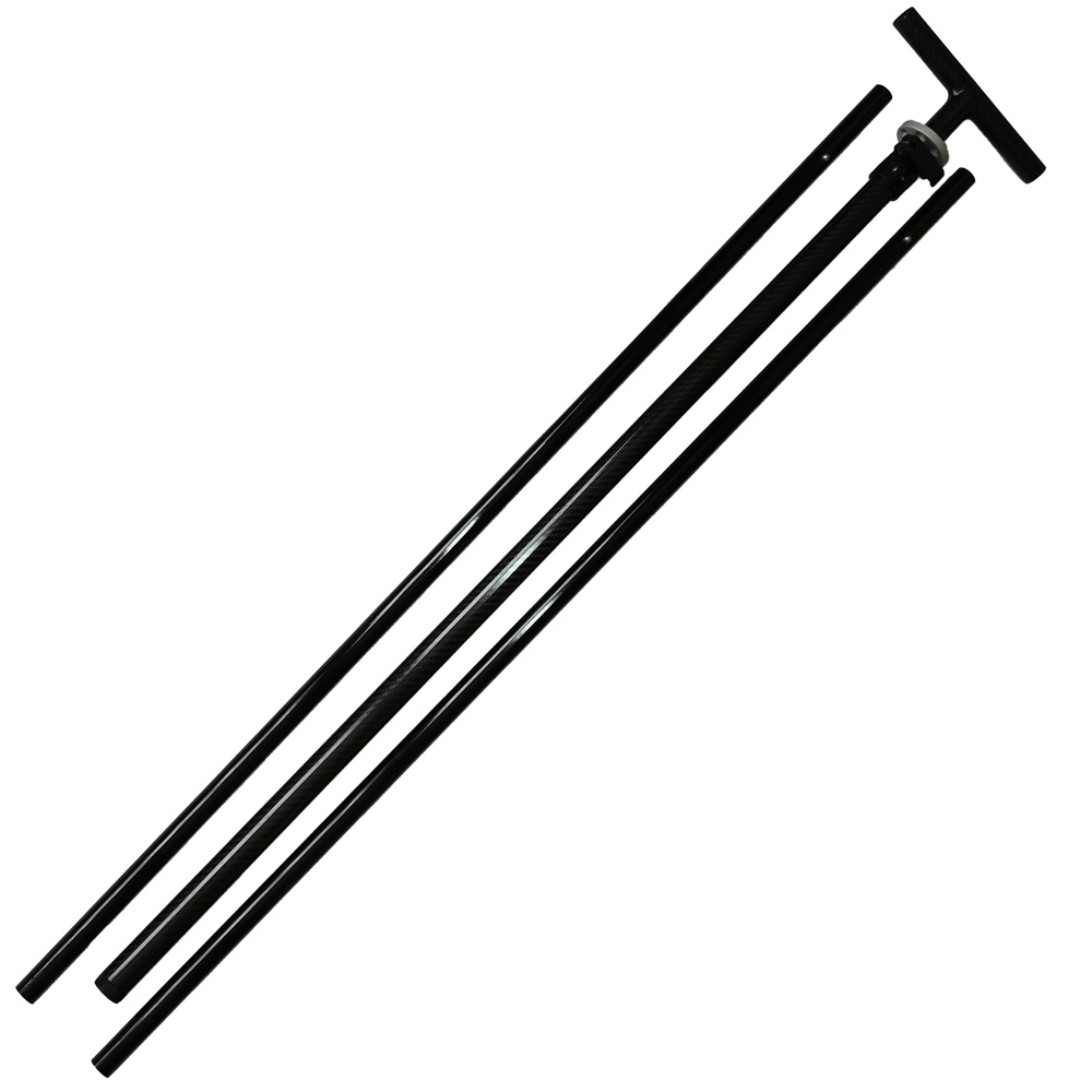 Carbon fiber rack for the beach sun sail Velabog Breeze, full view.