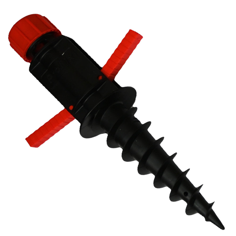 Ground anchor Blome Profix with fold-out screw handles.