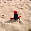 Ground anchor Blome Profix with fold-out screw handles. Application step 4.