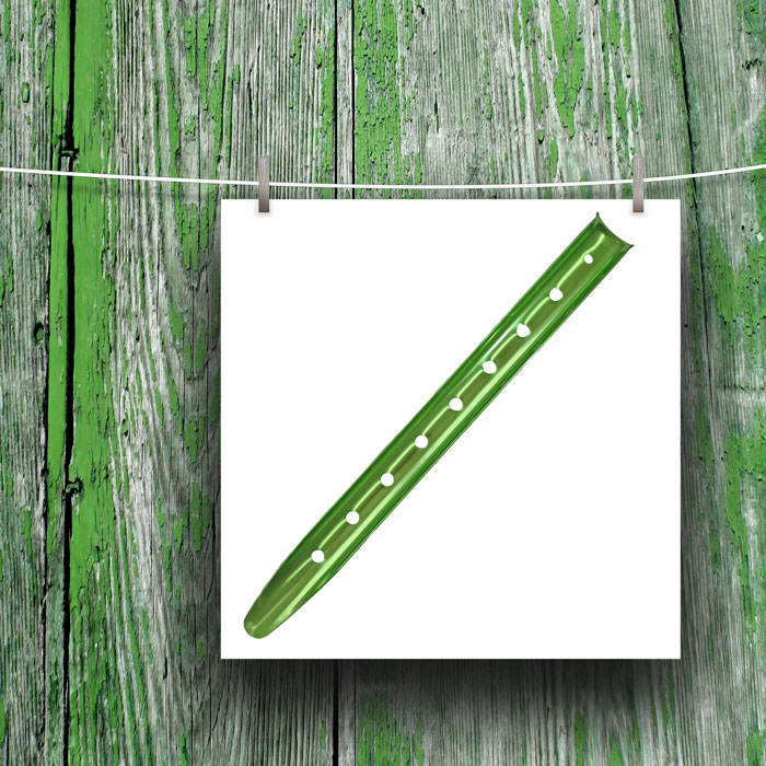 Velabog aluminum sand peg, 42 cm, green.