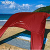 Strand Sonnensegel Zelt Velabog Breeze, rot.