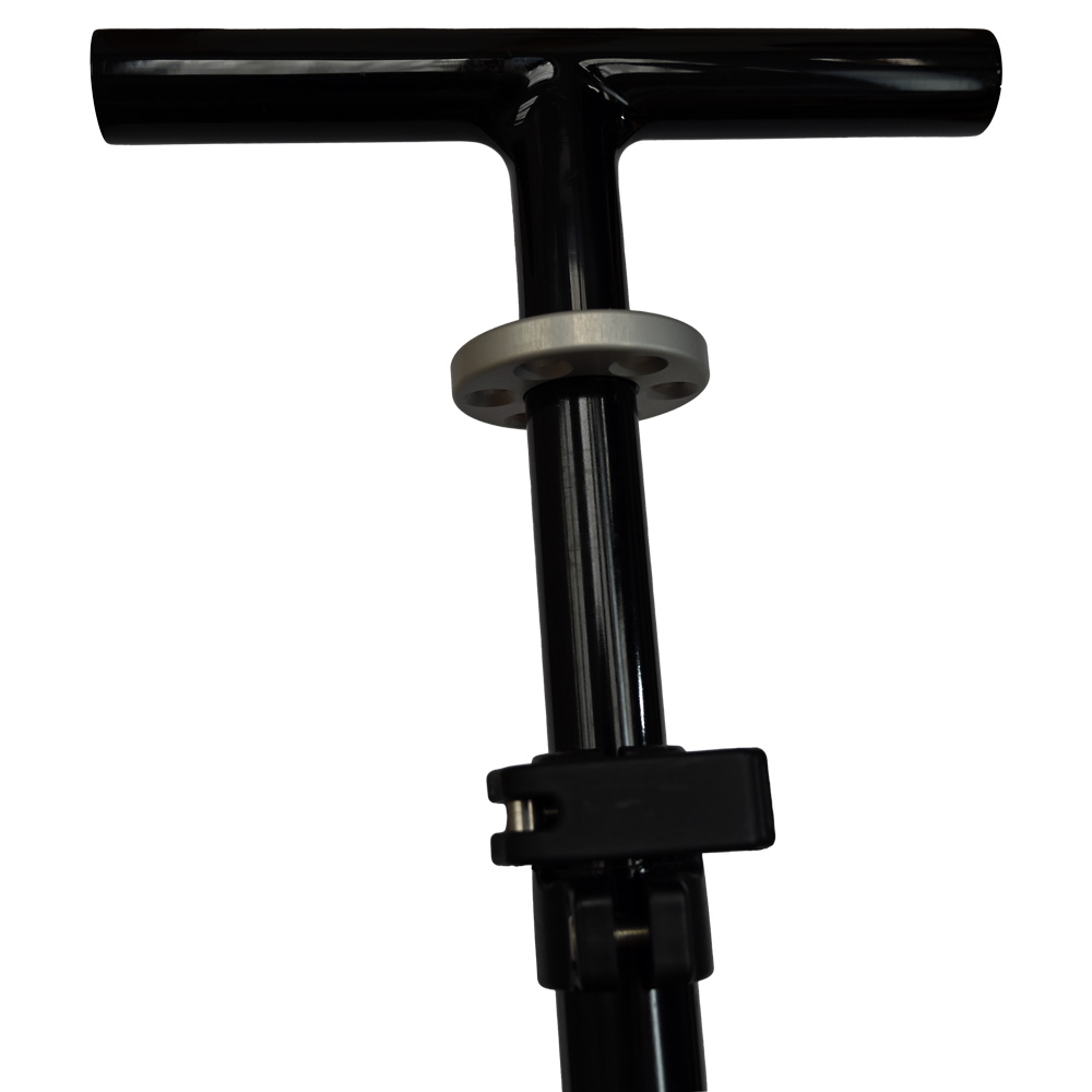 Gestell für das Strand Sonnensegel Velabog Breeze. Glasfaser. Detailansicht von vorne.