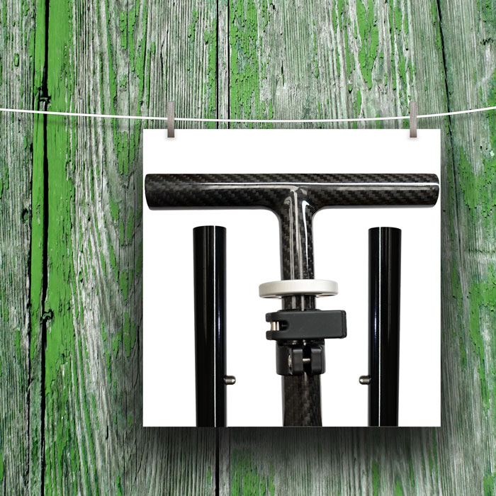 Armazón de fibra de carbono para el toldo playa Velabog Breeze.
